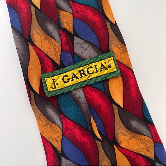 JERRY GARCIA PATTERNED SILK TIE - Picture 4 of 9
